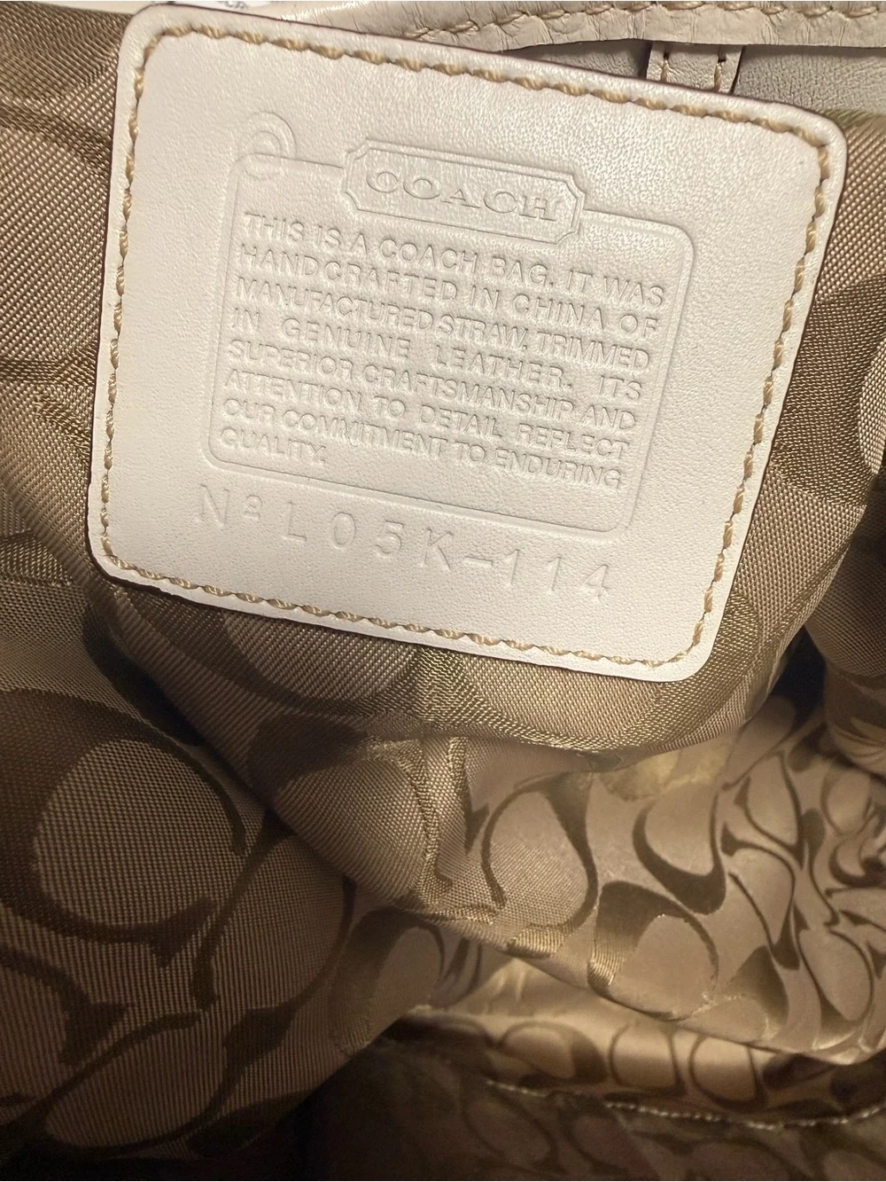 Y2k Coach legacy woven Yellow and White Tote with Buckle Detail